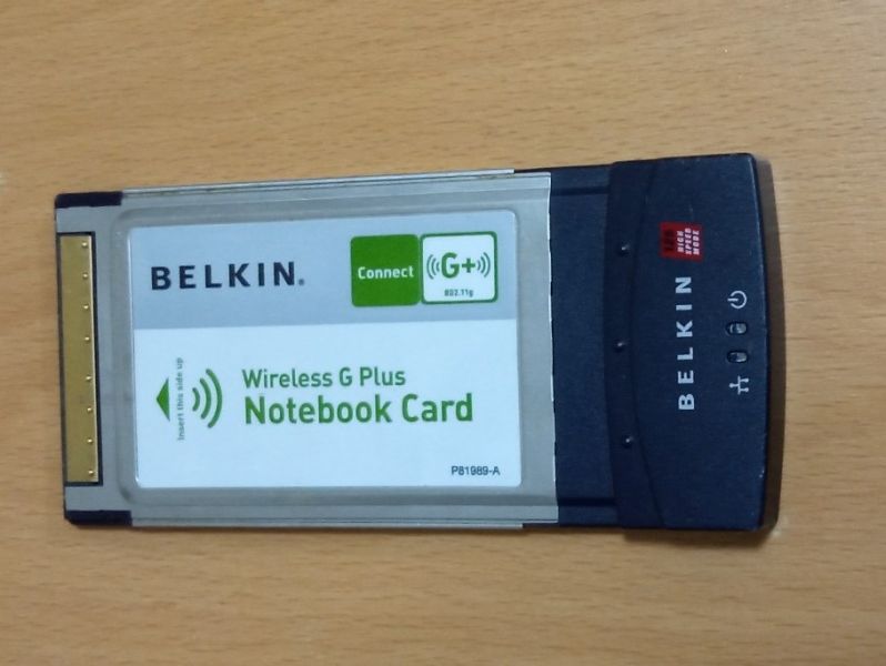 Vand Placa Wi-Fi  PCMCIA Belkin pentru Notebook 