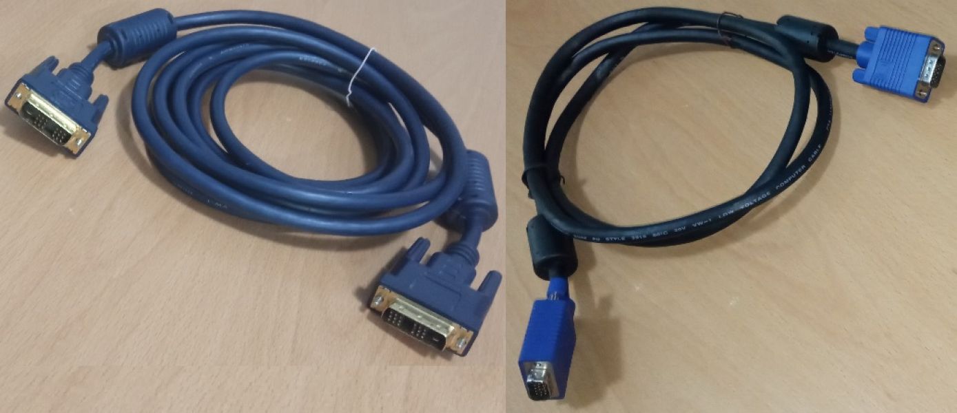 Vand 2 Cabluri VGA-VGA si DVI-DVI 18+1 PINI  ,Professionale 