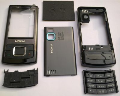 Carcasa Nokia 6500 SLIDE Black ( NEAGRA ) ORIGINALA COMPLETA SIGILATA