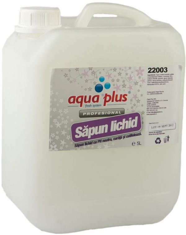 Sapun lichid bidon 5 litri Aqua Plus Satin