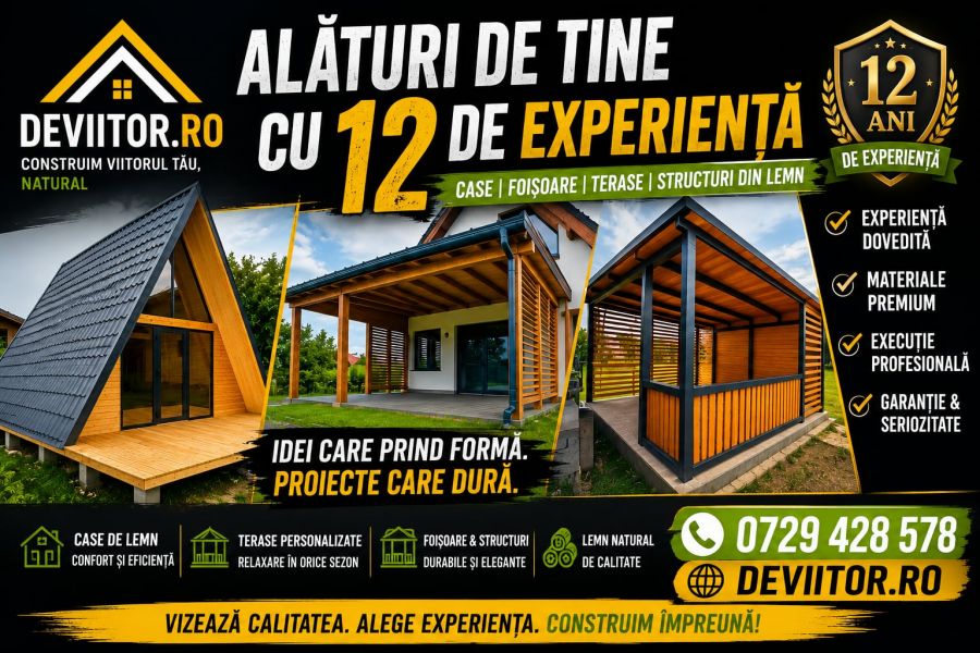 Constructi de viitor alături de tine de 12 ani