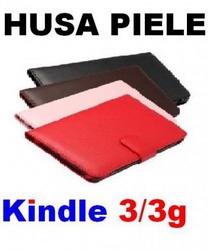 Husa piele kindle 3/3g .transport gratuit