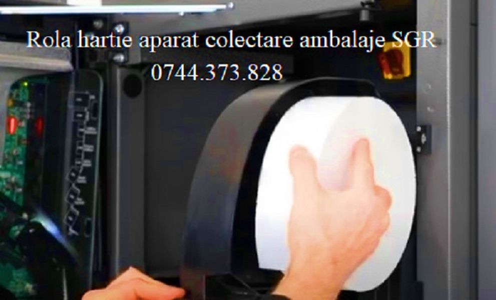 Rola hartie aparate reciclat SGR  RetuRo, Tomra, Envipco