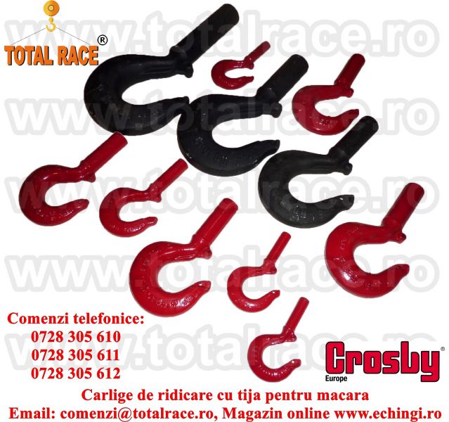 Carlige ridicare cu tija macara Crosby / Total Race