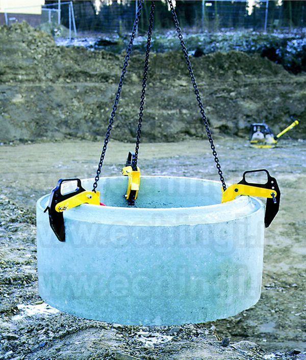 Dispozitive de ridicare din lant cu clesti pentru tuburi de beton model   BTG 50-180mm 0728.305.610