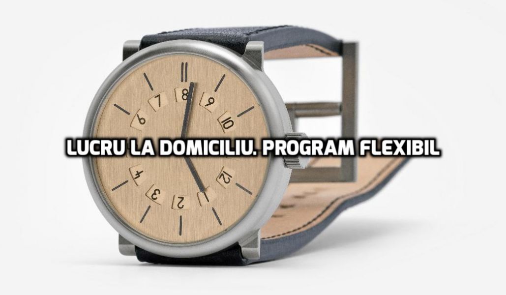 Pozitie de lucru la domiciliu excelenta. Program flexibil