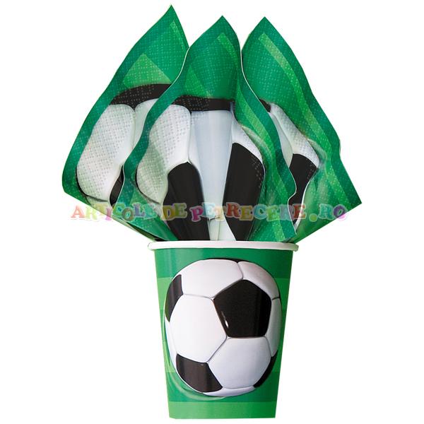 Pahare Fotbal party 3D de 266 ml