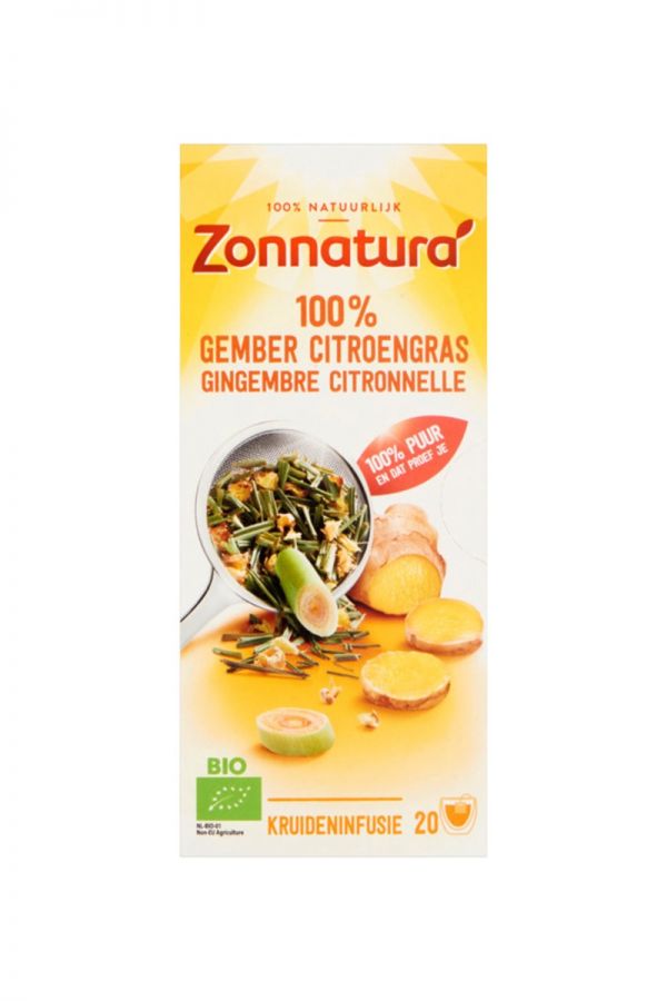   Zonnatura Ceai BIO Ghimbir si LemonGrass Total Blue