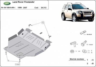 Scut motor metalic Land Rover Freelander facut intre 1998 - 2007