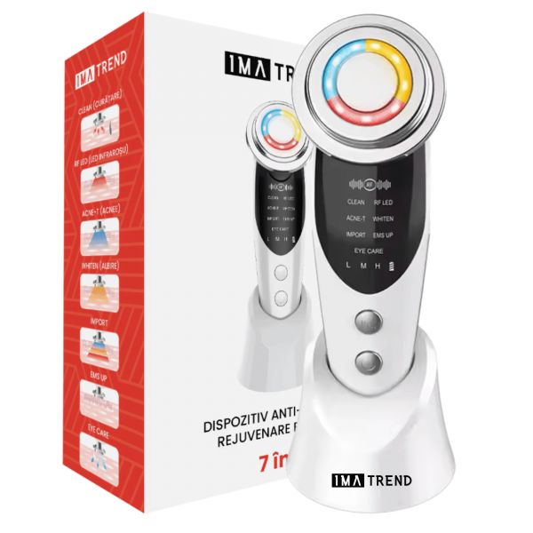 Aparat tratament facial IMA Trend 7in1 EMS  ingrijire profesionala acasa
