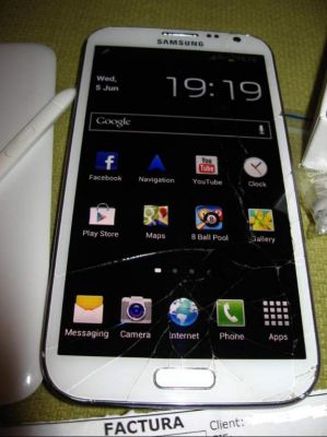 999LEI Vand Samsung Galaxy Note 2 Alb White cumparat de nou