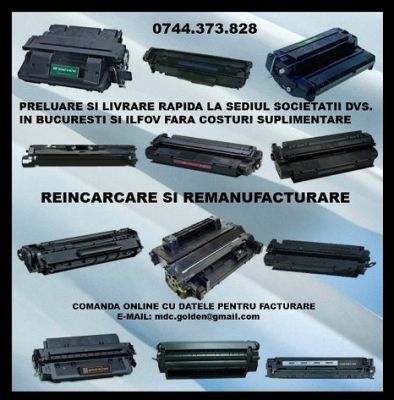 Reumplere cartuse 0744373828 pentru imprimante, multifunctionale si copiatoare