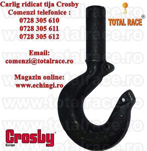 Carlige ridicare cu tija macara Crosby / Total Race