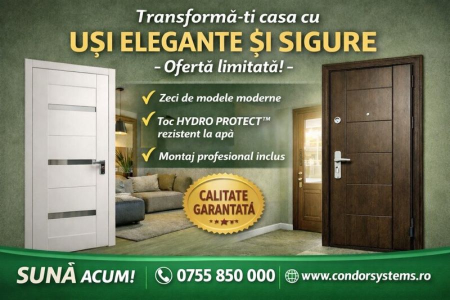 Solutii complete de usi  -  condorsystems.ro
