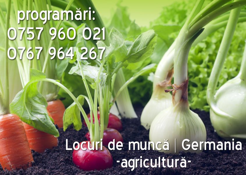 Angajam in agricultura