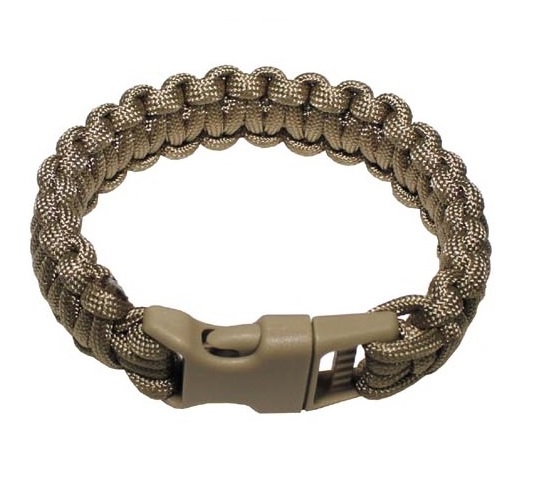 Bratara paracord L  coyote