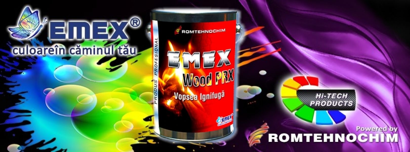 Vopsea Ignifuga Termospumanta EMEX WOOD PRX - 20  Ron/Kg  Alb