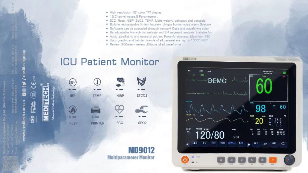 Patient monitor 12inch TFT. Automatic temperature