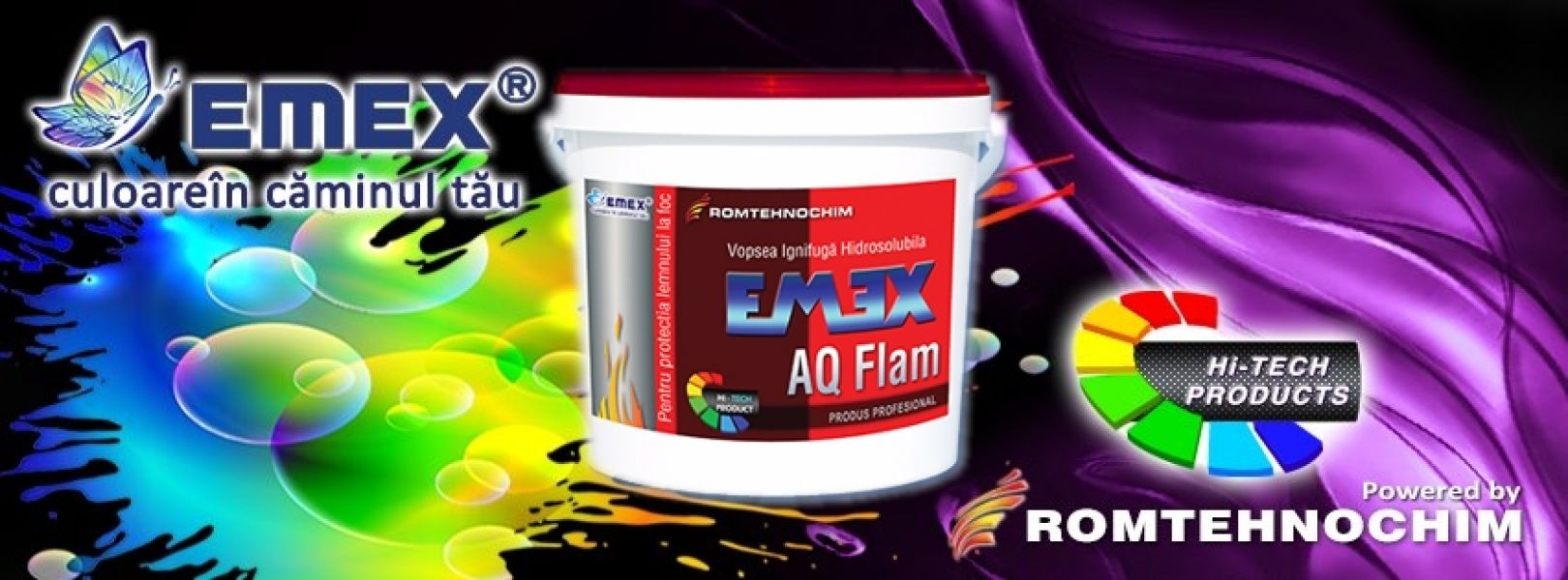 Vopsea Ignifuga Termospumanta EMEX AQ FLAM - 33 Ron/Kg  Gri
