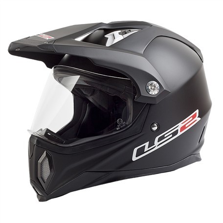 Casti LS2 MX453 GEARS, MATT BLACK