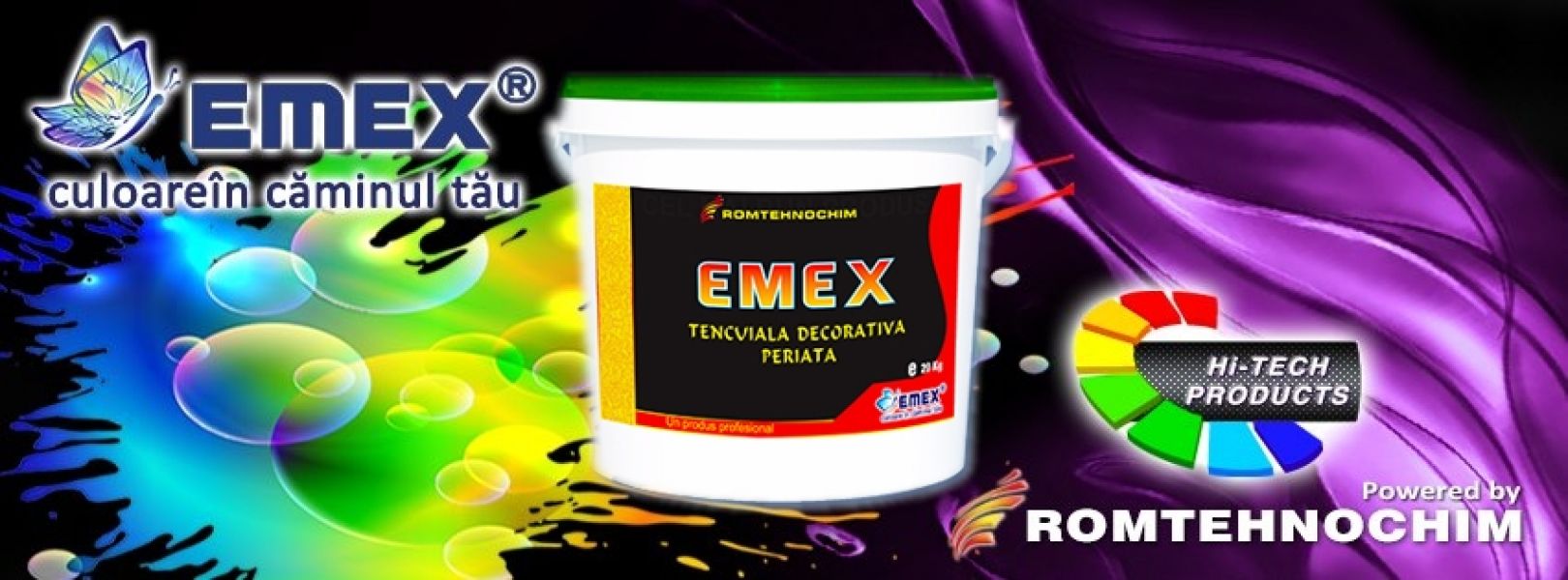 Tencuiala Decorativa Periata EMEX - 4,40 Ron/Kg – Alb