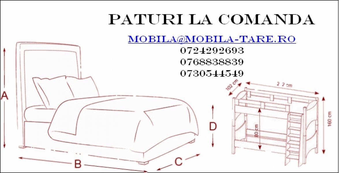 Paturi | pat | comanda pat | mobila dormitor