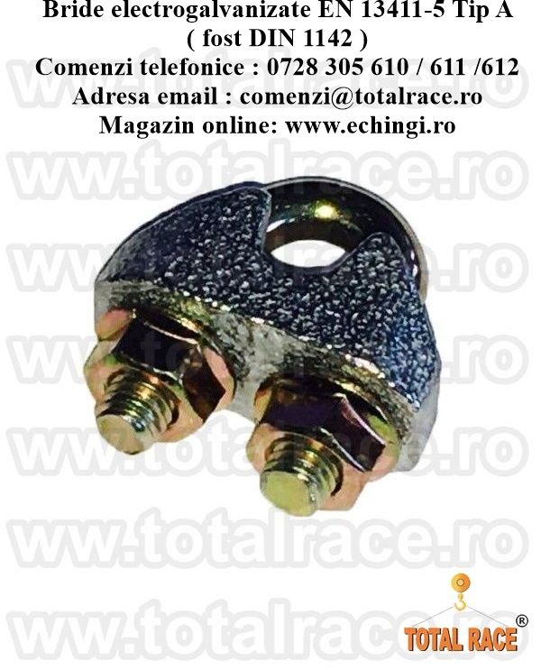 Bride cablu turnate EN 13411-5 Tip A ( fost DIN 1142 )