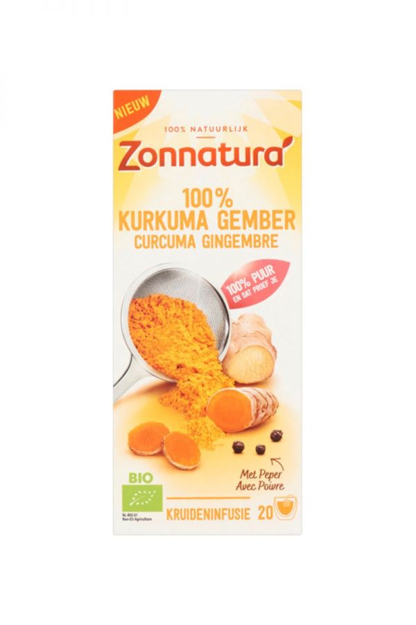  Zonnatura Ceai BIO Turmeric si Ghimbir Total Blue 