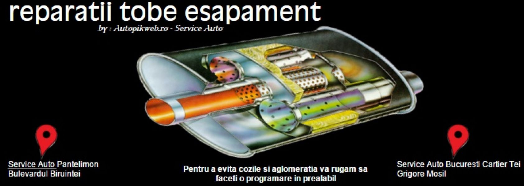 Reparatii tobe | service tobe esapament |reparatie toba