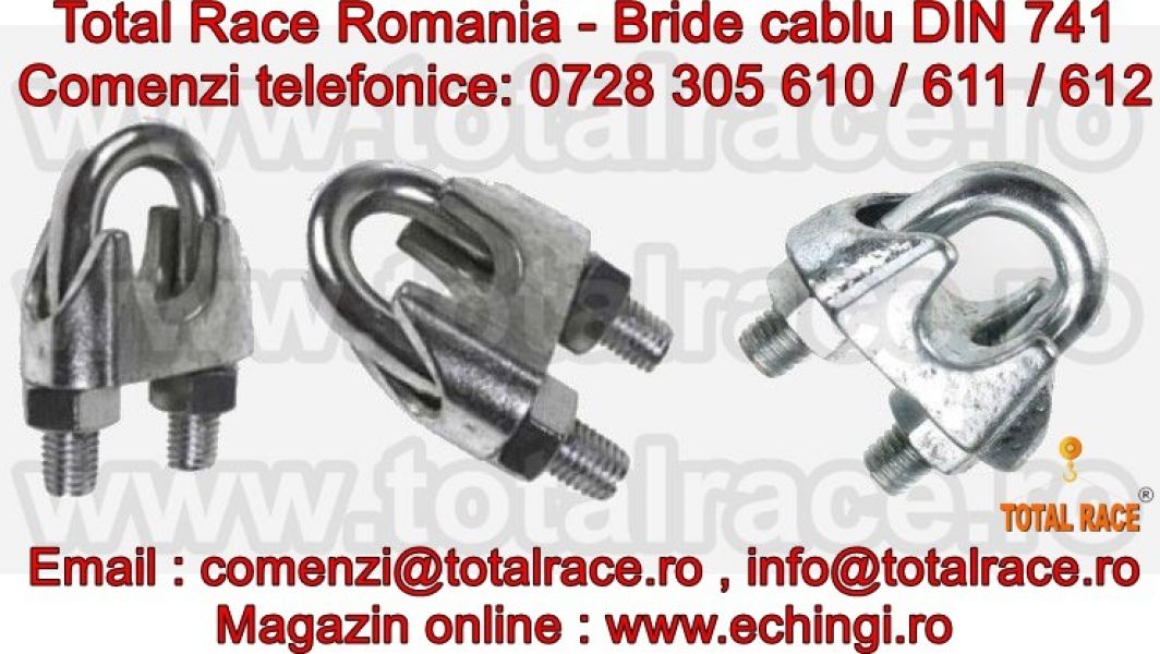 Bride cablu turnate DIN 741