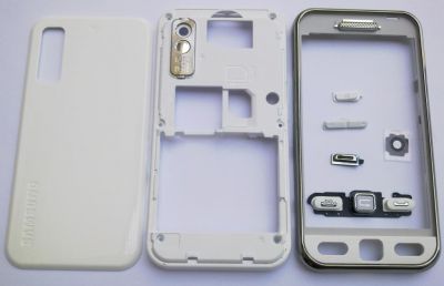 Carcasa Samsung S5230 WHITE ( ALBA ) ORIGINALA COMPLETA SIGILATA