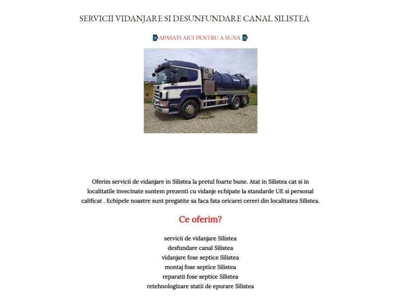 Vidanja Silistea Snagovului si Ilfov 