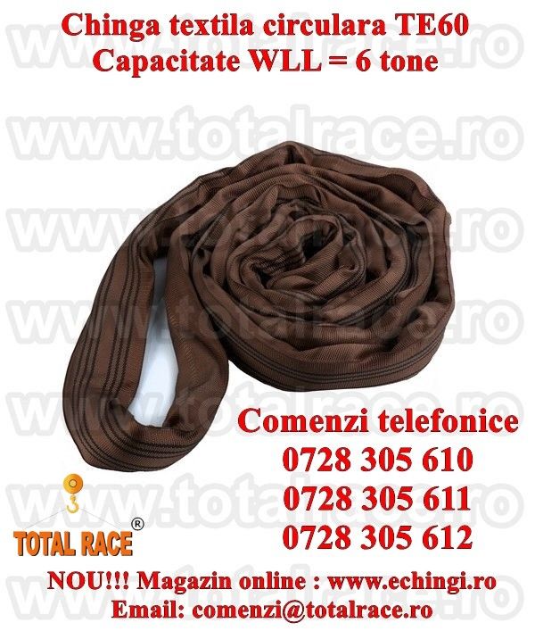 Chinga textila ridicare circulara  6 tone 2 metri