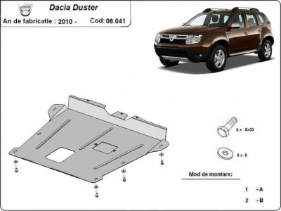 Scut motor metalic Dacia Duster dupa 20106