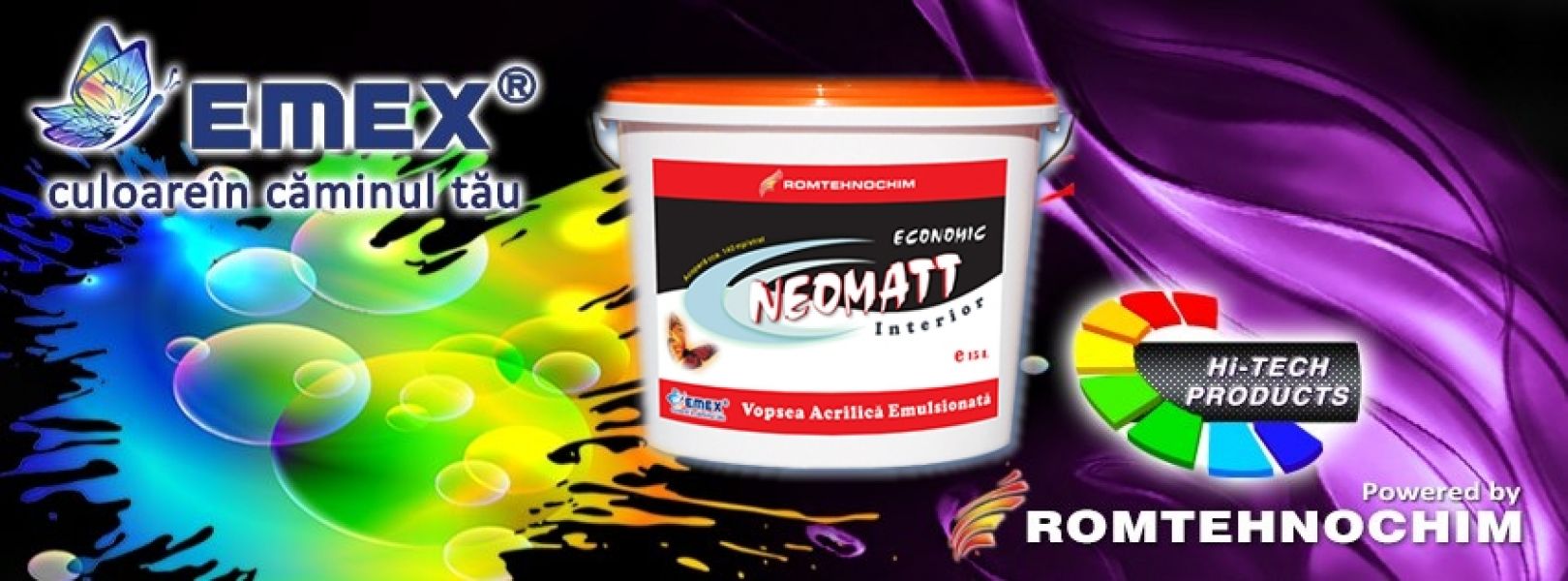 Vopsea Lavabila Economica de Interior NEOMATT - 49 Ron/ Bidon 15 L