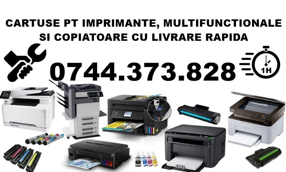Cartuse imprimante si copiatoare Jilava Hp, Samsung, Xerox, Lexmark, Canon, Brother, Ricoh, Epson, O
