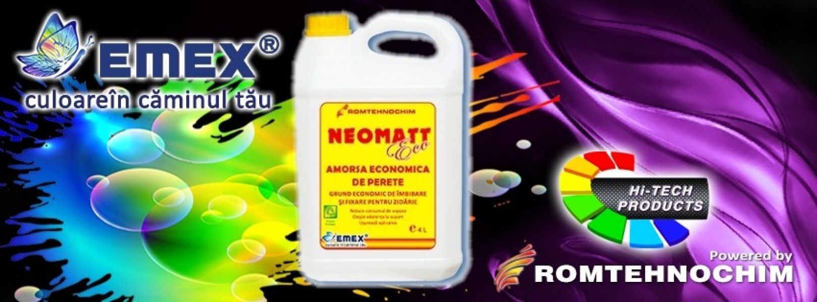 Amorsa de Perete Economica Acrilica NEOMATT ECO - 9.50 Ron/ Bidon 4 L