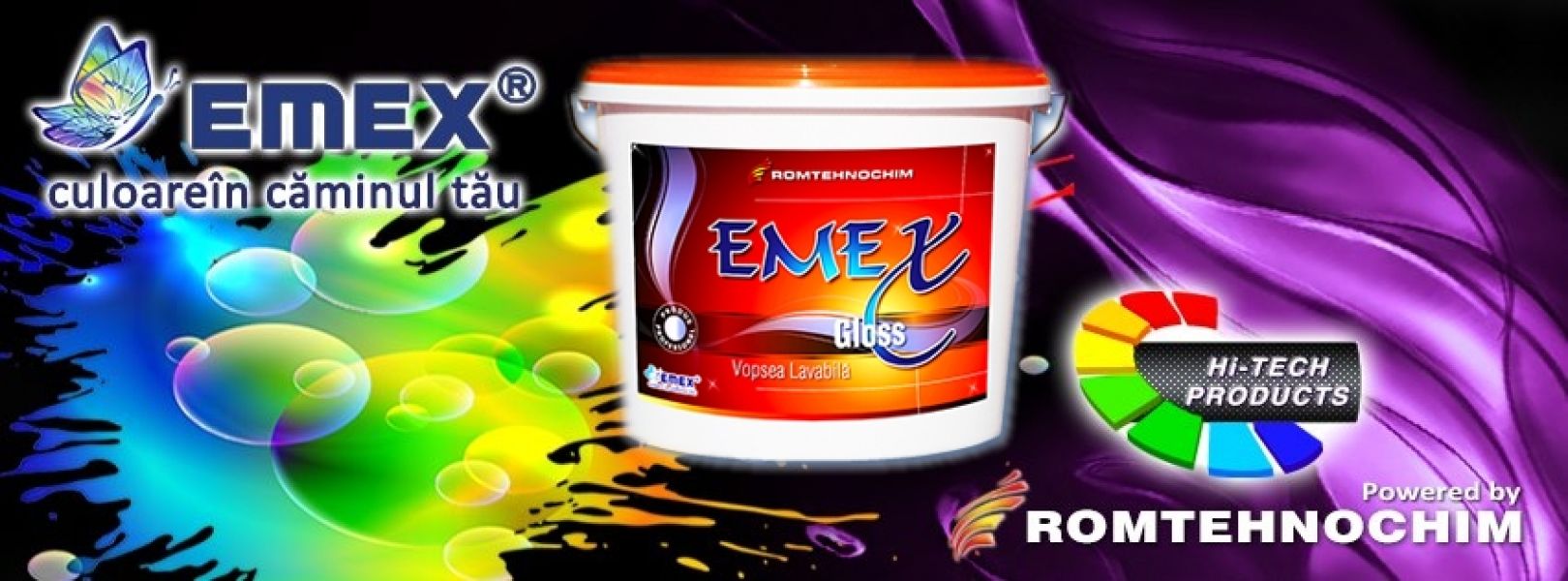 Vopsea Lavabila Lucioasa  Emex Gloss - 231 Ron / Bidon 15 L