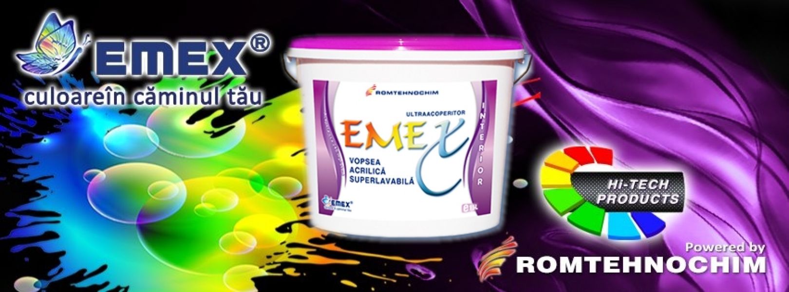 Vopsea Superlavabila de Interior EMEX - 150  Ron/ Bidon 15 L