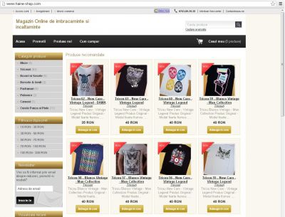 Magazin online de imbracaminte si incaltaminte 