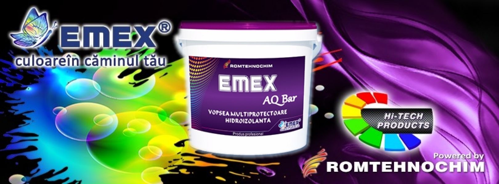 Vopsea Hidroizolanta Elastica EMEX AQ BAR - 16.20  Ron/Kg  Alb