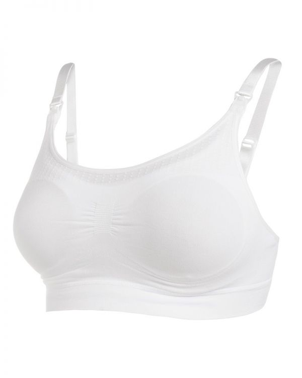 Sutien-bustiera alba pentru alaptare 