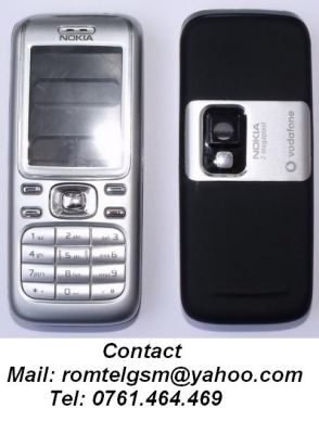 Carcasa Nokia 6234 Silver sau Black ORIGINALA COMPLETA SIGILATA