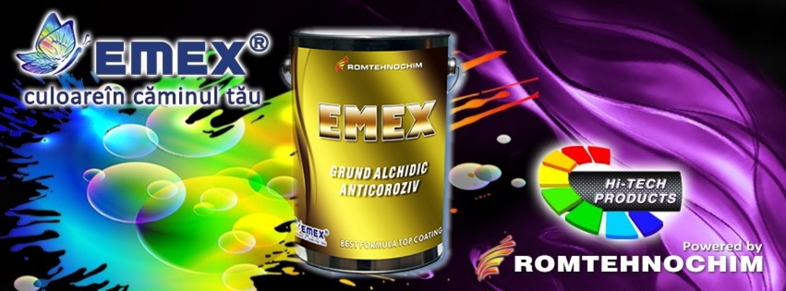 Grund Alchidic Anticoroziv EMEX - 7.40  Ron/Kg  Rosu
