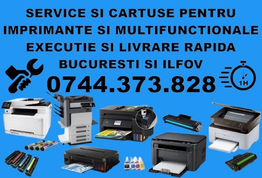Serviciul mobil de reparatii pentru imprimante si copiatoare in Bucuresti si Ilfov 0744373828!