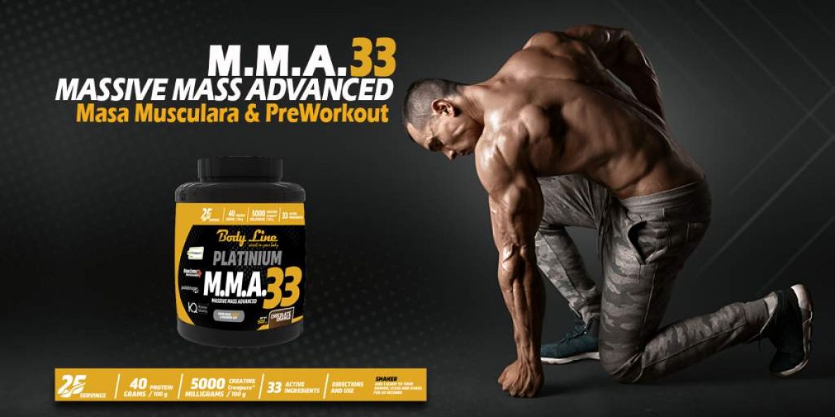 M.M.A 33 masa musculara rapida. Body Line producator suplimente nutritive. 