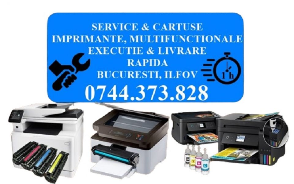 Reparatii si cartuse imprimante, multifunctionale in  Bucuresti si Ilfov!