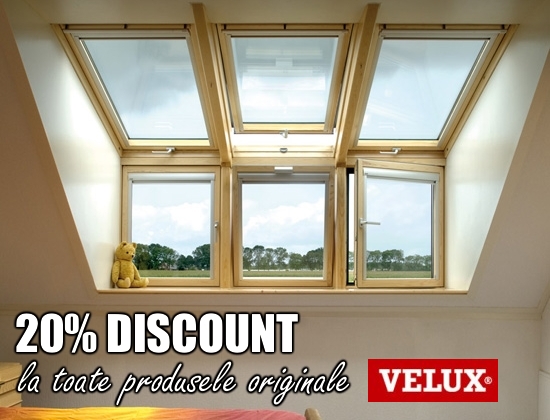 Promotie ferestre de mansarda si rame de etansare VELUX