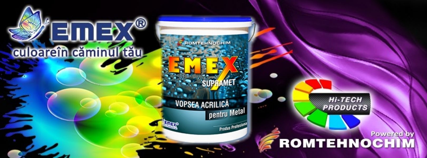 Vopsea Acrilica pentru Metal EMEX SUPRAMET - 23  Ron/Kg  Gri