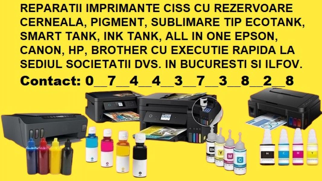 Reparații și �ntreținere imprimante �n București și Ilfov !.